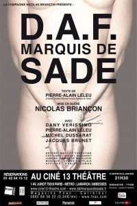 Theatre : D.A.F. Marquis de Sade
