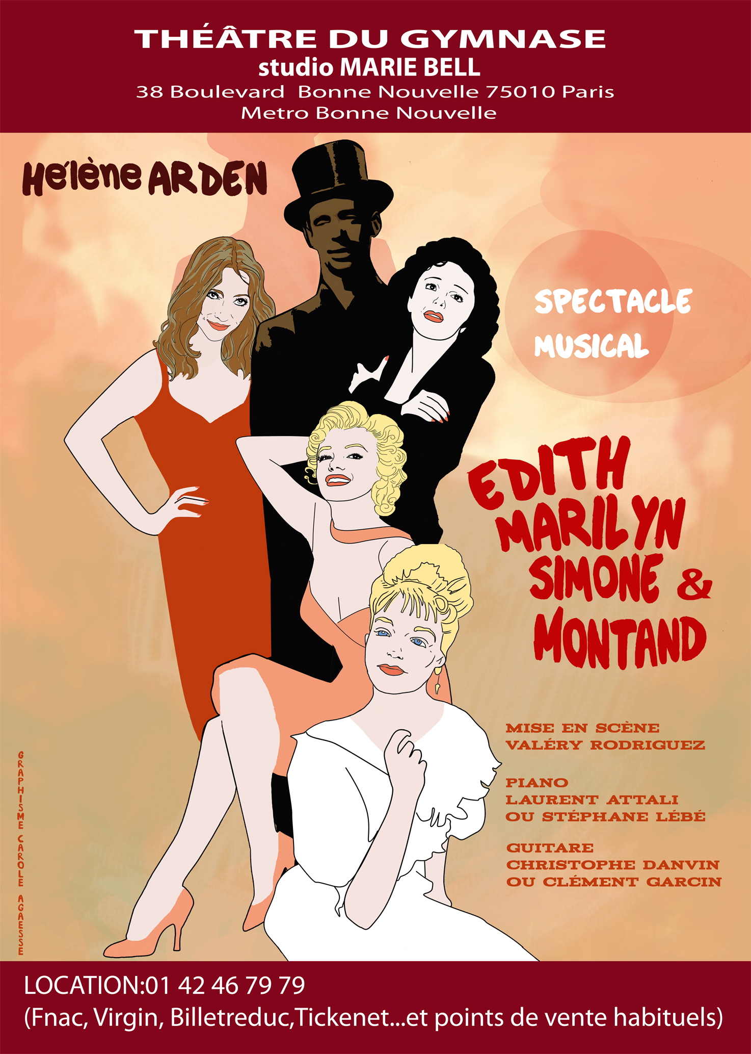 Musical : Edith, Marilyn, Simone et Montand au Théâtre du Gymnase