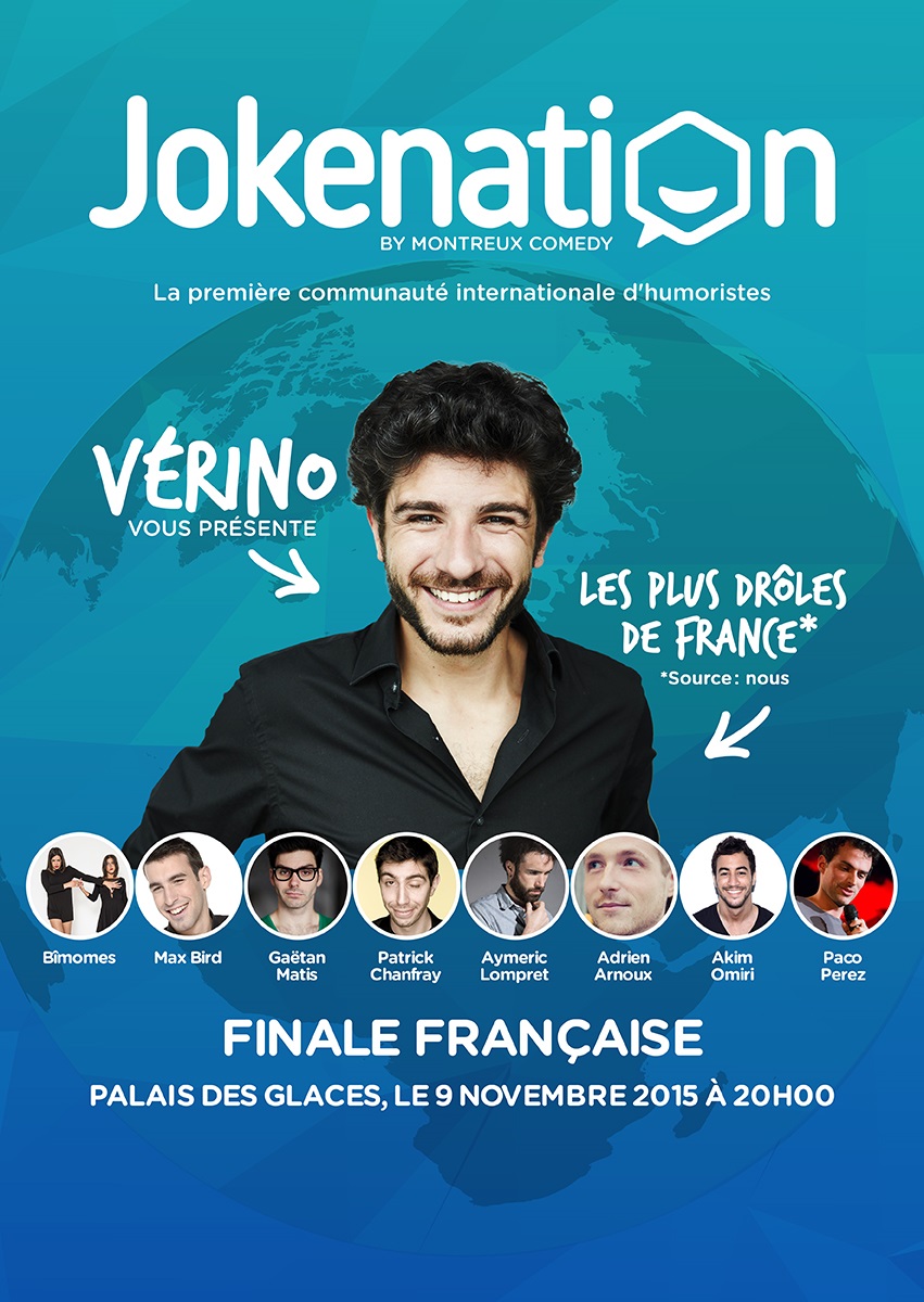 Festival : Finale Jokenation Paris Palais des glaces lundi 9 novembre à 20h00