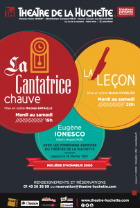 Théâtre : "La leçon" et "La Cantatrice chauve" de Ionesco à la Huchette !