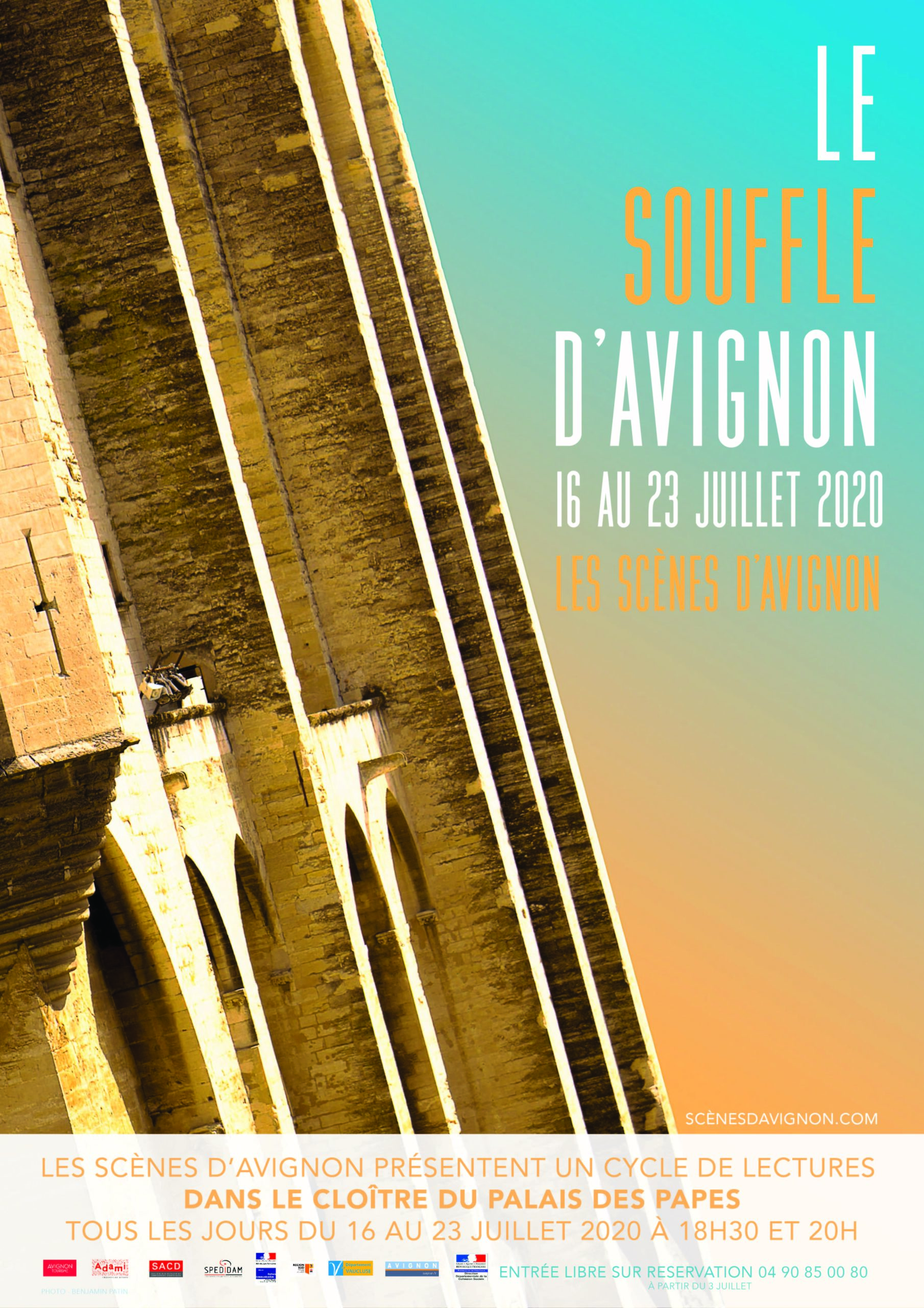 Festival : "Le souffle d'Avignon" au Cloître Palais des Papes du 16 au 23 Juillet 2020